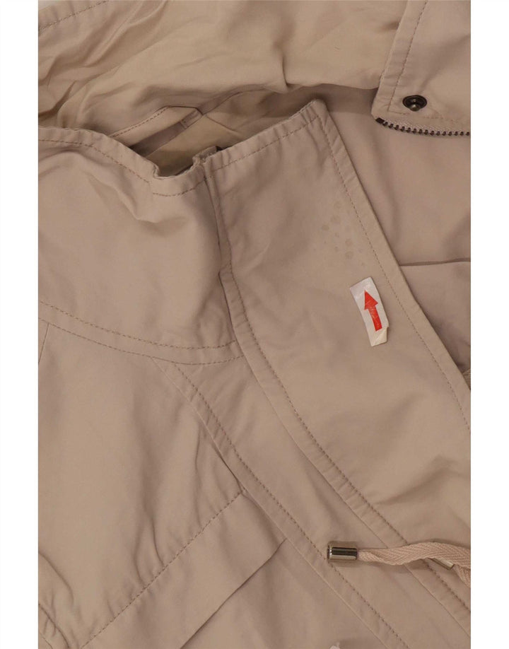 Massimo Dutti Womens Utility Jacket UK 14 Medium Beige Bomuld