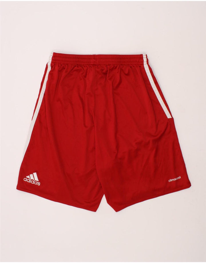 ADIDAS Boys Sport Shorts 7-8 Years Small  Red Polyester Vintage Adidas and Second-Hand Adidas from Messina Hembry 