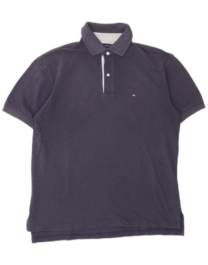 TOMMY HILFIGER Poloshirt til mænd Medium marineblå bomuld