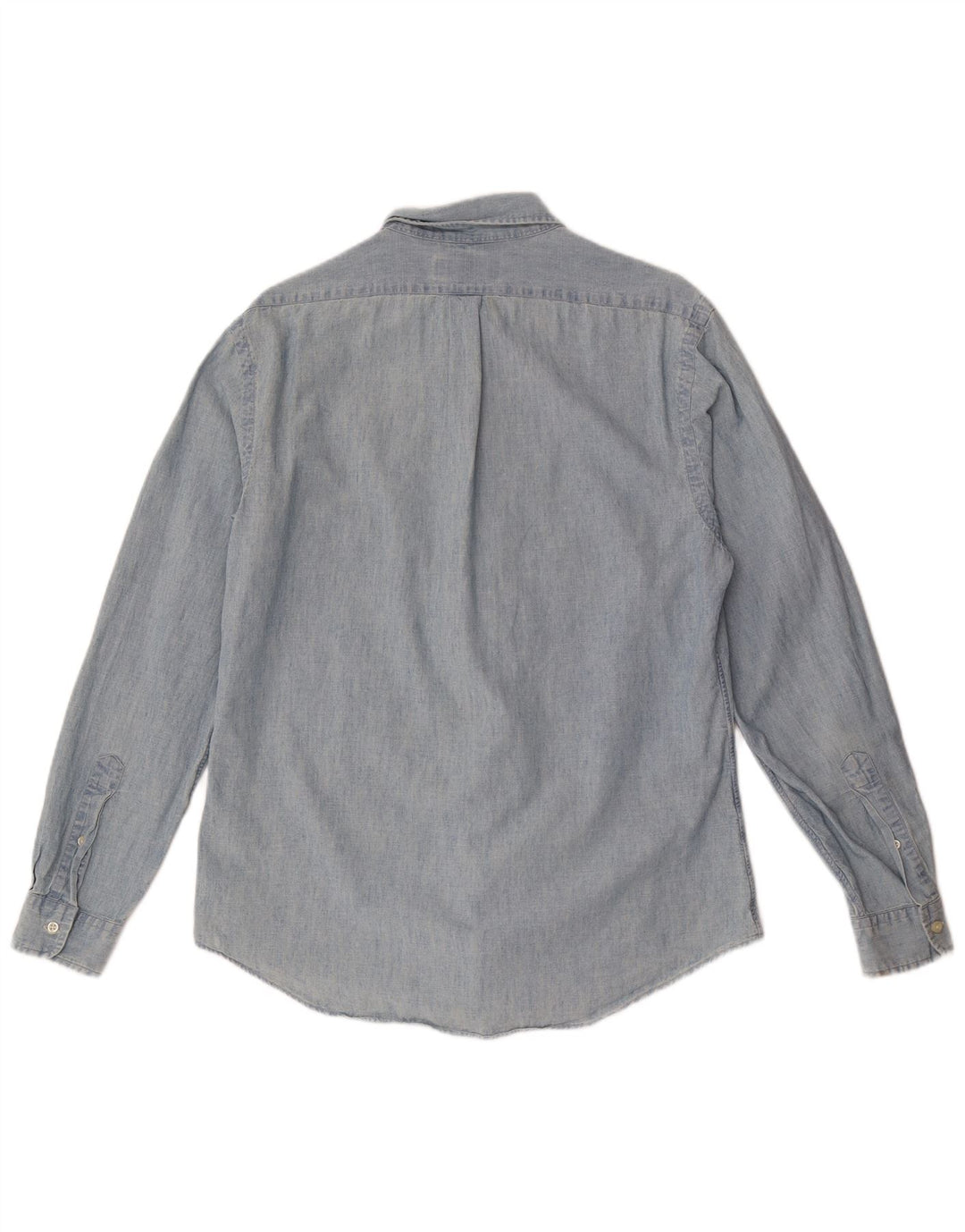 Ralph Lauren Herre Slim Fit skjorte Stor blå bomuld