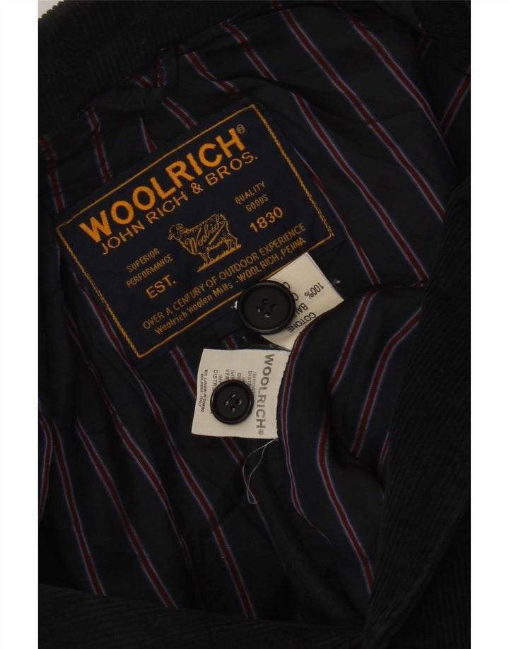 Woolrich Herre 3-knaps Corduroy Blazer Jacket UK 36 Small Navy Blue Cotton