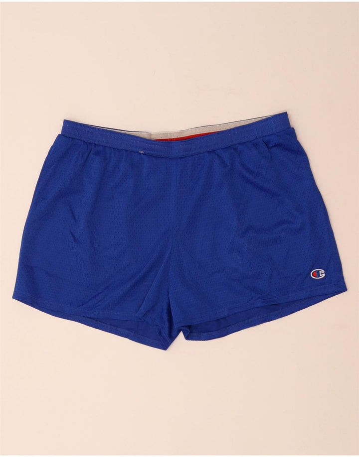 CHAMPION Sportsshorts til kvinder UK 16 Large Blue Polyester