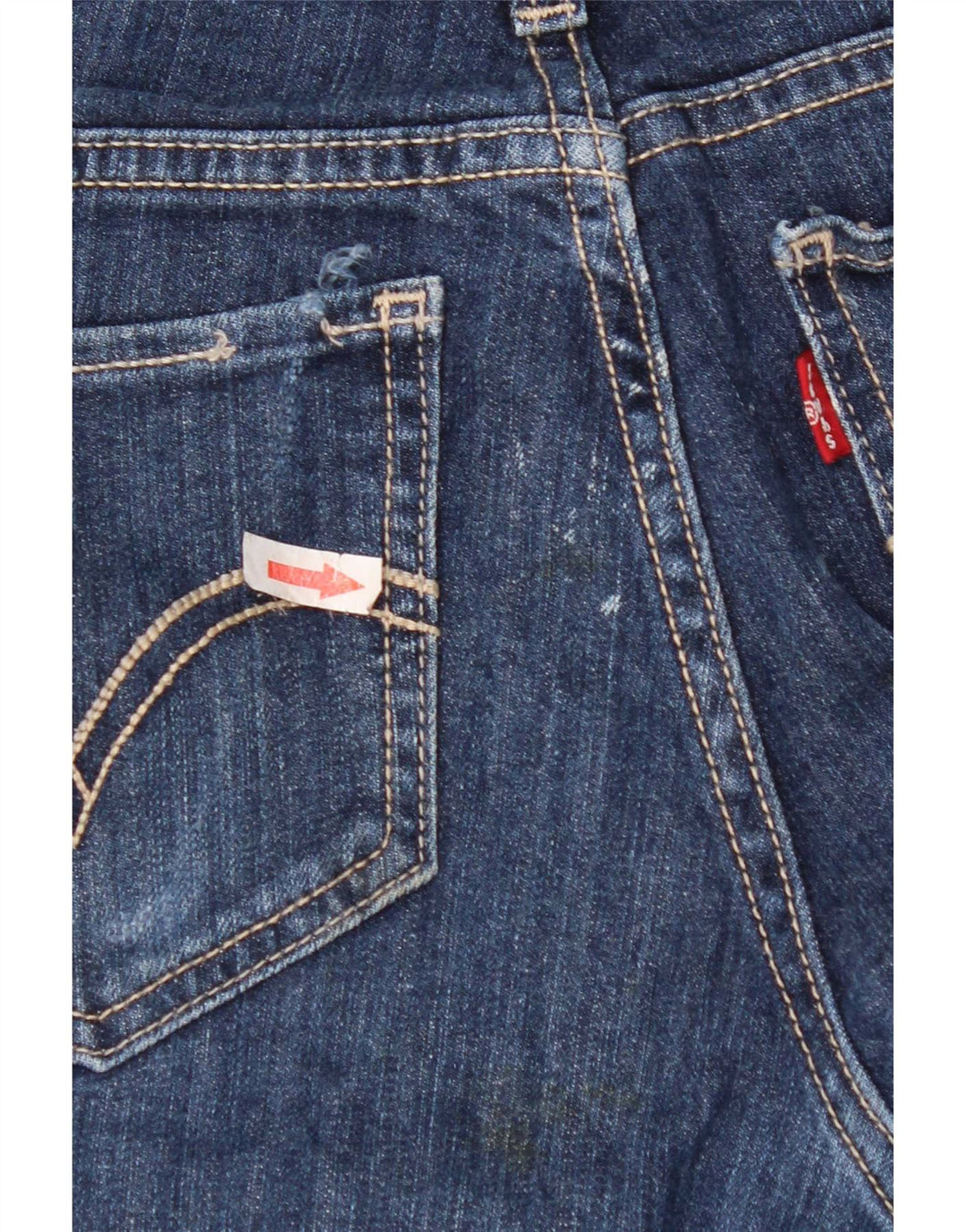 Levi's Dame 524 Straight Jeans W29 L32 Blå Bomuld
