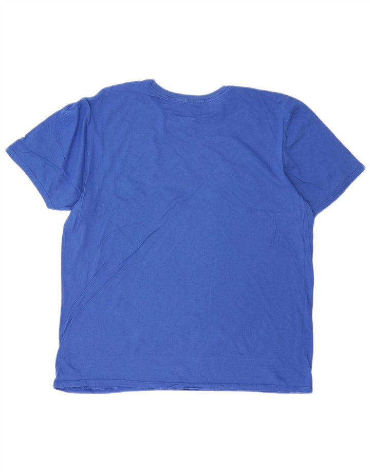 NIKE Herre Athletic Cut Grafisk T-Shirt Top Stor Blå