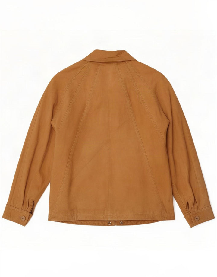 Vintage Dame Ruskindsjakke IT 50 XL Brunt Læder