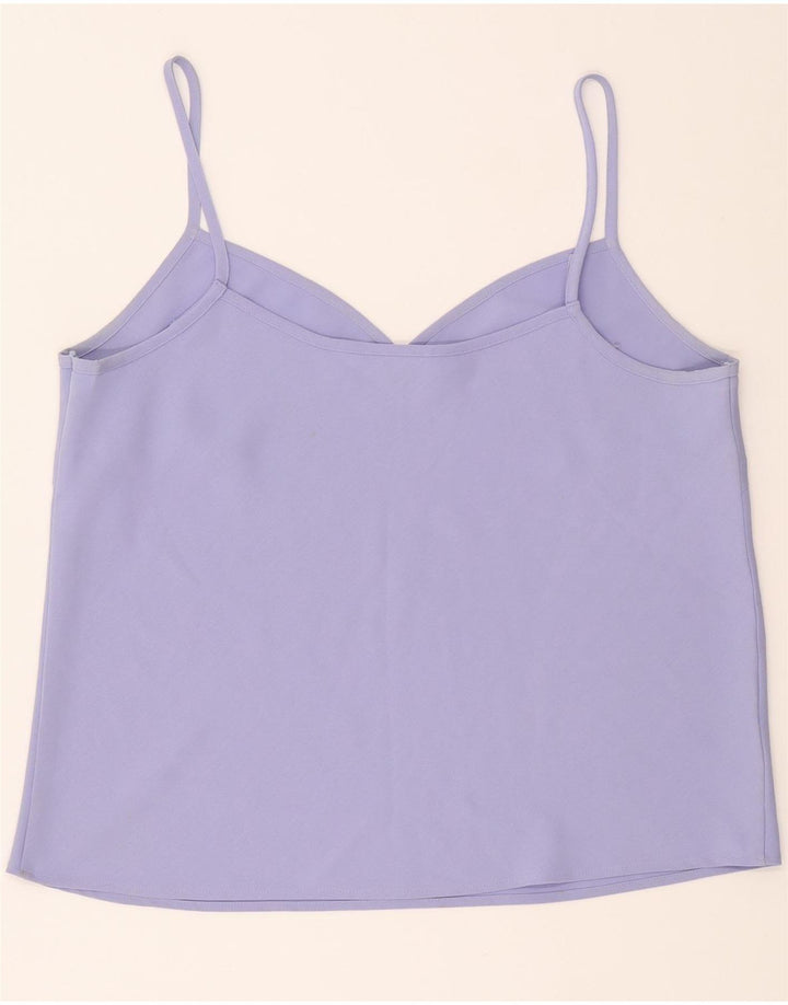 LUISA SPAGNOLI Womens Crop Cami Top IT 46 Large Purple Vintage Luisa Spagnoli and Second-Hand Luisa Spagnoli from Messina Hembry 
