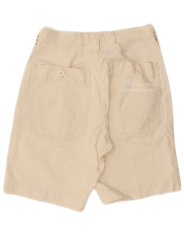 DIESEL Chino Shorts til mænd W29 Small Off White Bomuld
