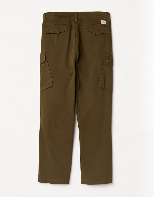 Levi's Herre tilspidsede Cargo-bukser W36 L32 Khaki Bomuld
