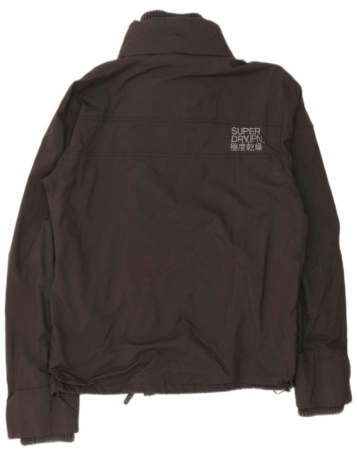 Superdry regnjakke til kvinder UK 16 Stor sort nylon