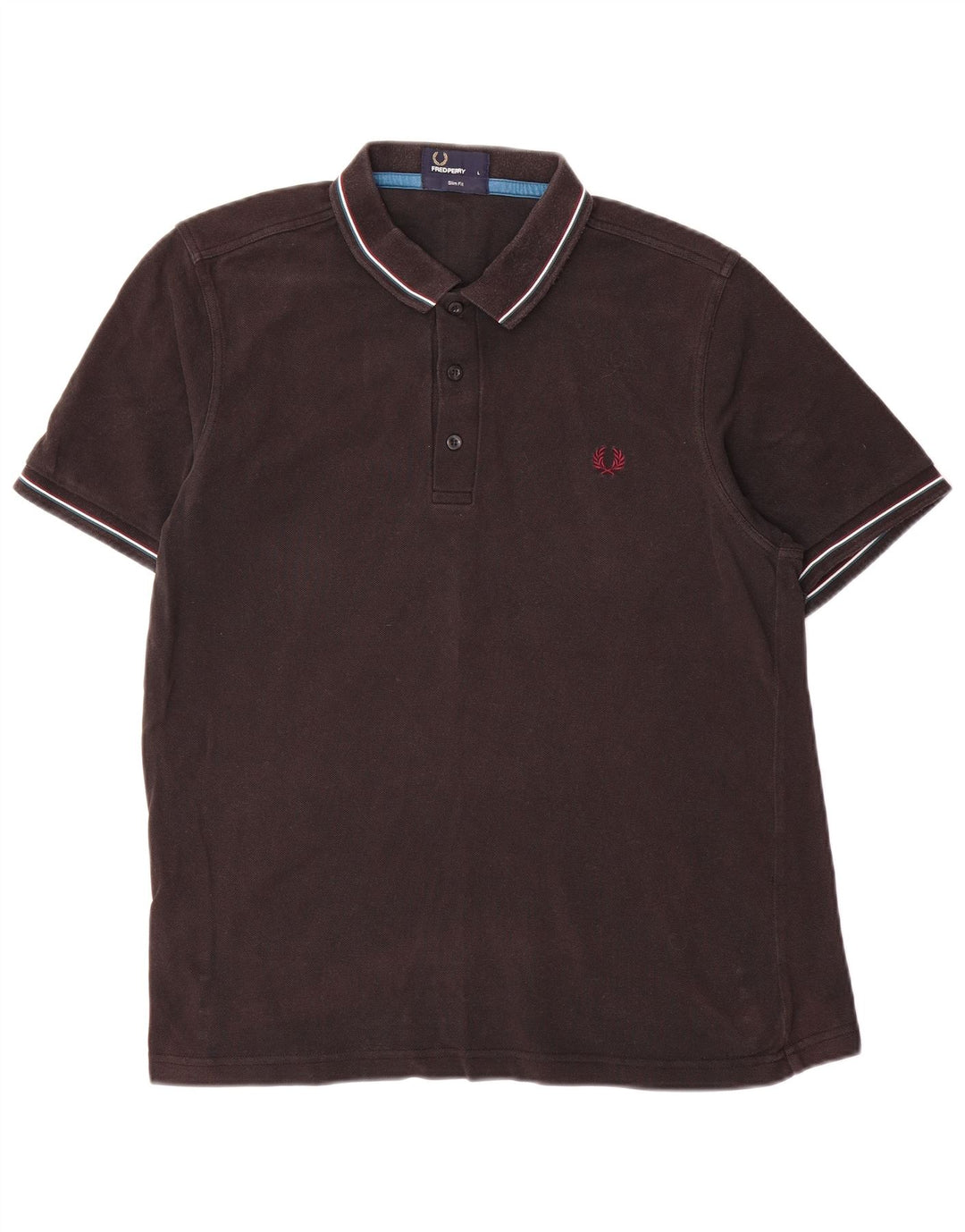 Fred Perry Herre Slim Fit Polo Shirt Stor sort bomuld