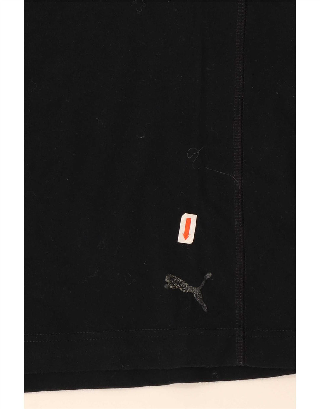 Puma Herre T-Shirt Top Medium Sort Bomuld