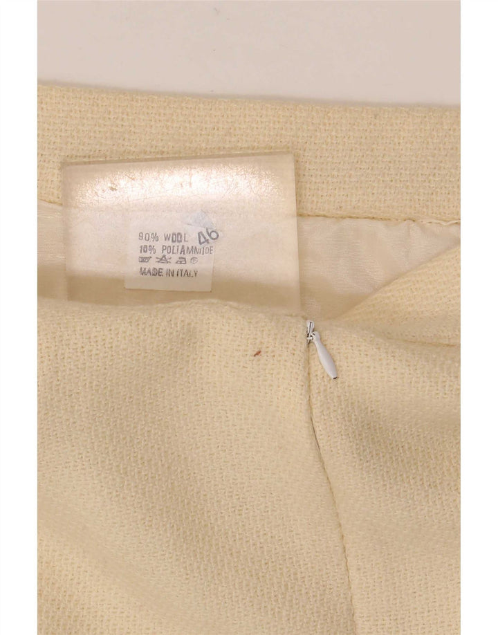 Andrea's Dame 5-knaps 2-delt nederdelsæt IT 46 Large W28 Beige Uld
