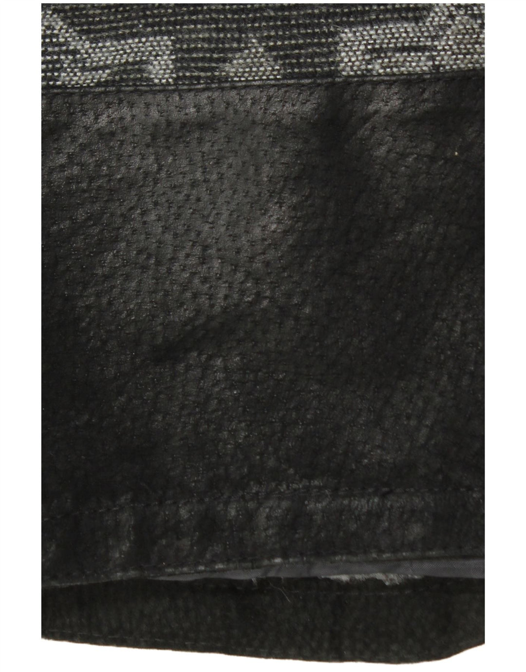 Vintage herre læderjakke UK 42 XL Black Fair Isle læder
