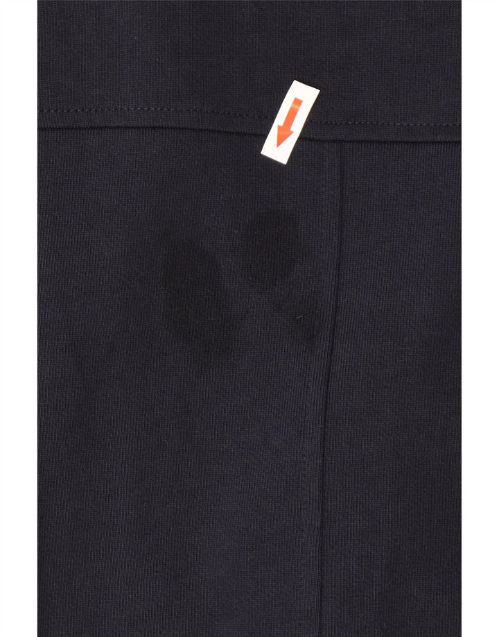 Zara Herre Biker Jacket UK 38 Medium Navy Blue Bomuld