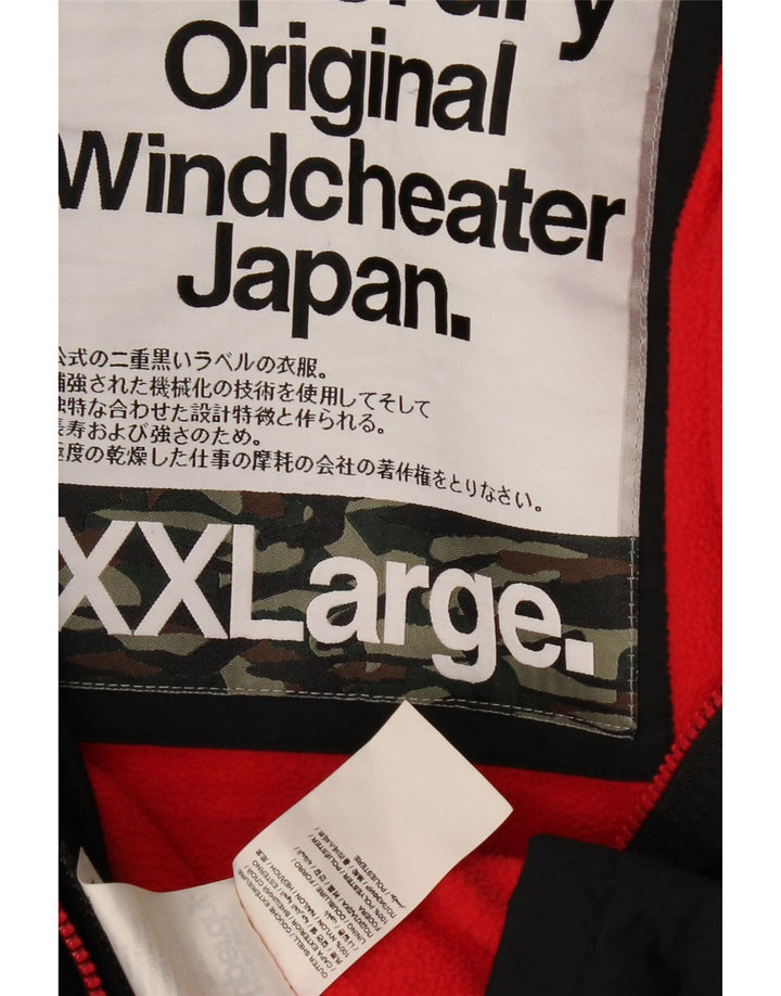 SUPERDRY Dame Windcheater Hættevindjakke UK 20 2XL Sort