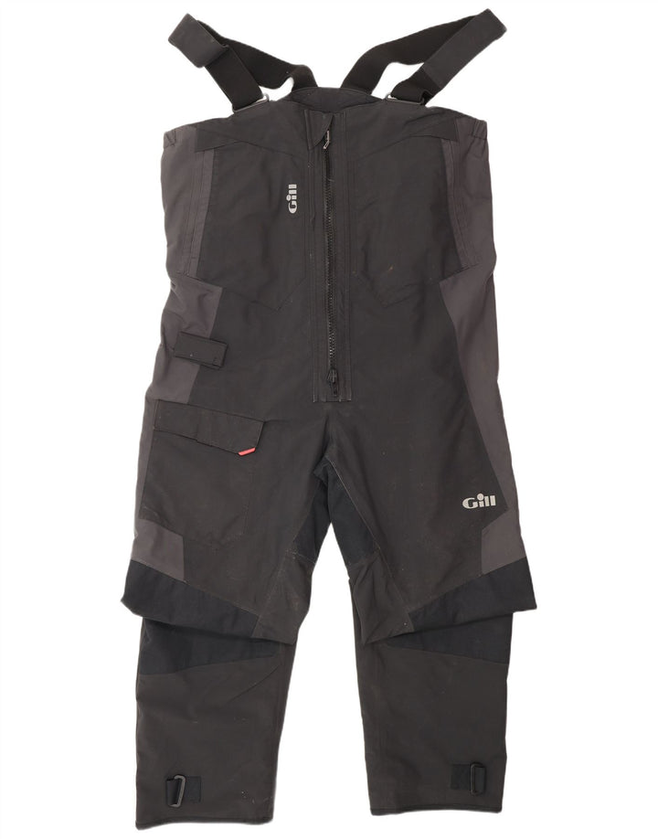 GILL Herre Cargo Dungarees Vandtætte bukser Large Black Nylon Nautical