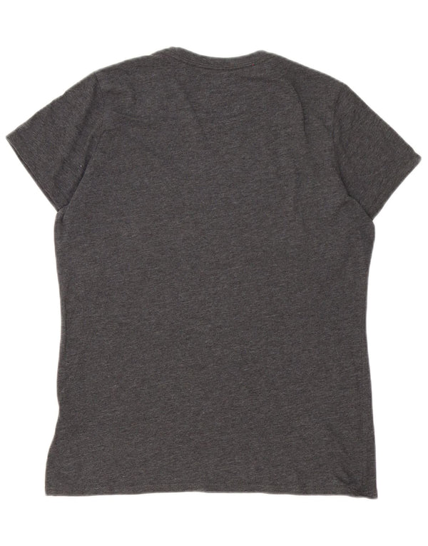 The North Face Kvinders Grafisk T-Shirt Top UK 12 Mellemgrå Bomuld