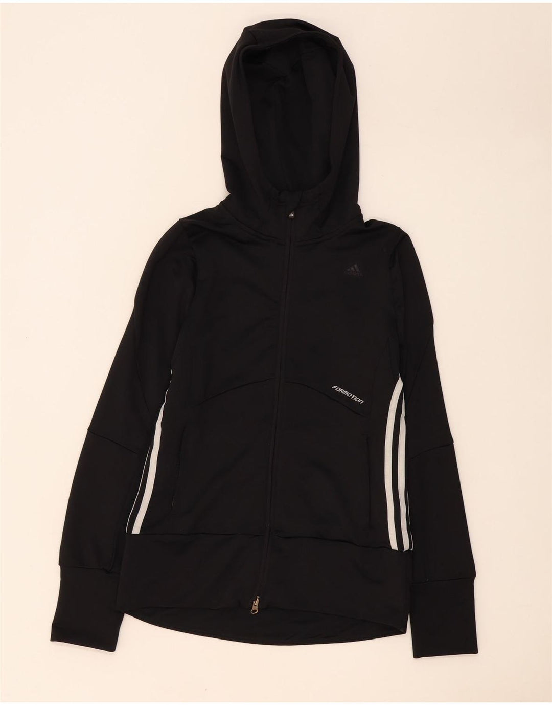 Adidas Dame Clima 365 Hættetrøje Sweater UK 12 Medium Sort Polyester