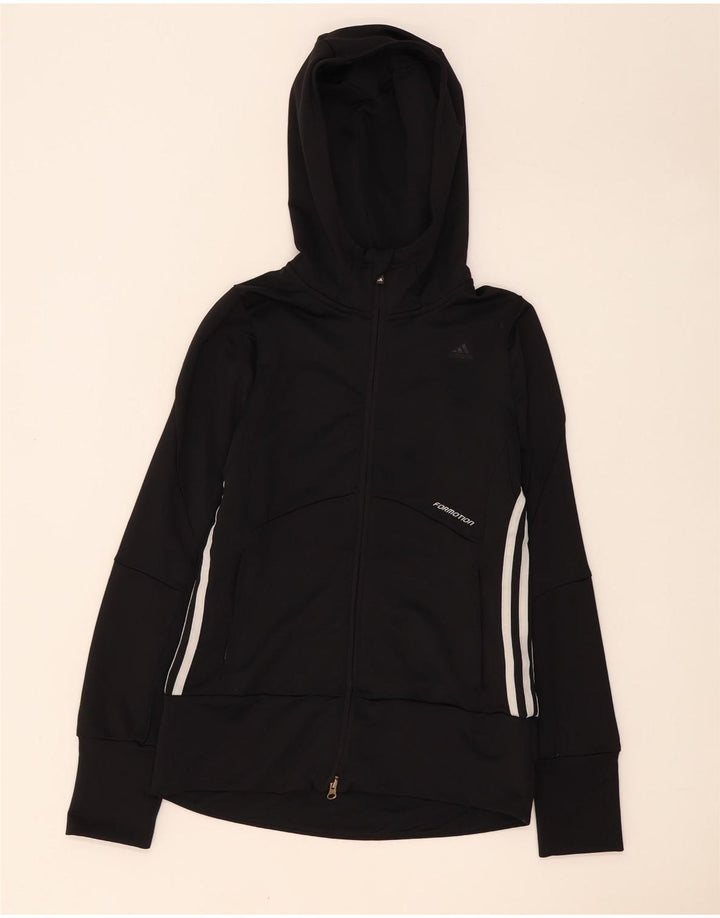 Adidas Dame Clima 365 Hættetrøje Sweater UK 12 Medium Sort Polyester