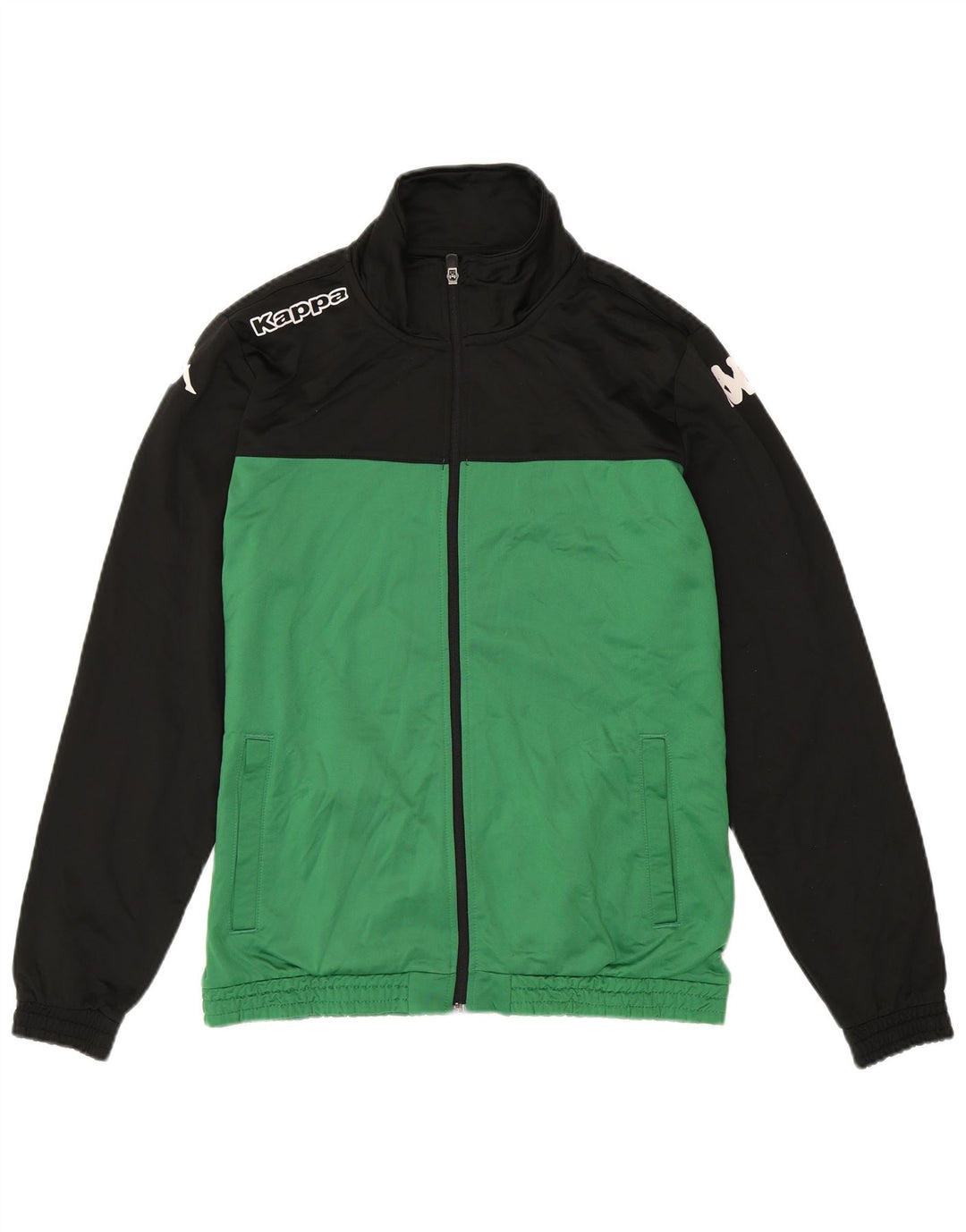 Kappa Herre grafisk træningsdragt Topjakke Stor Grøn Colourblock Polyester