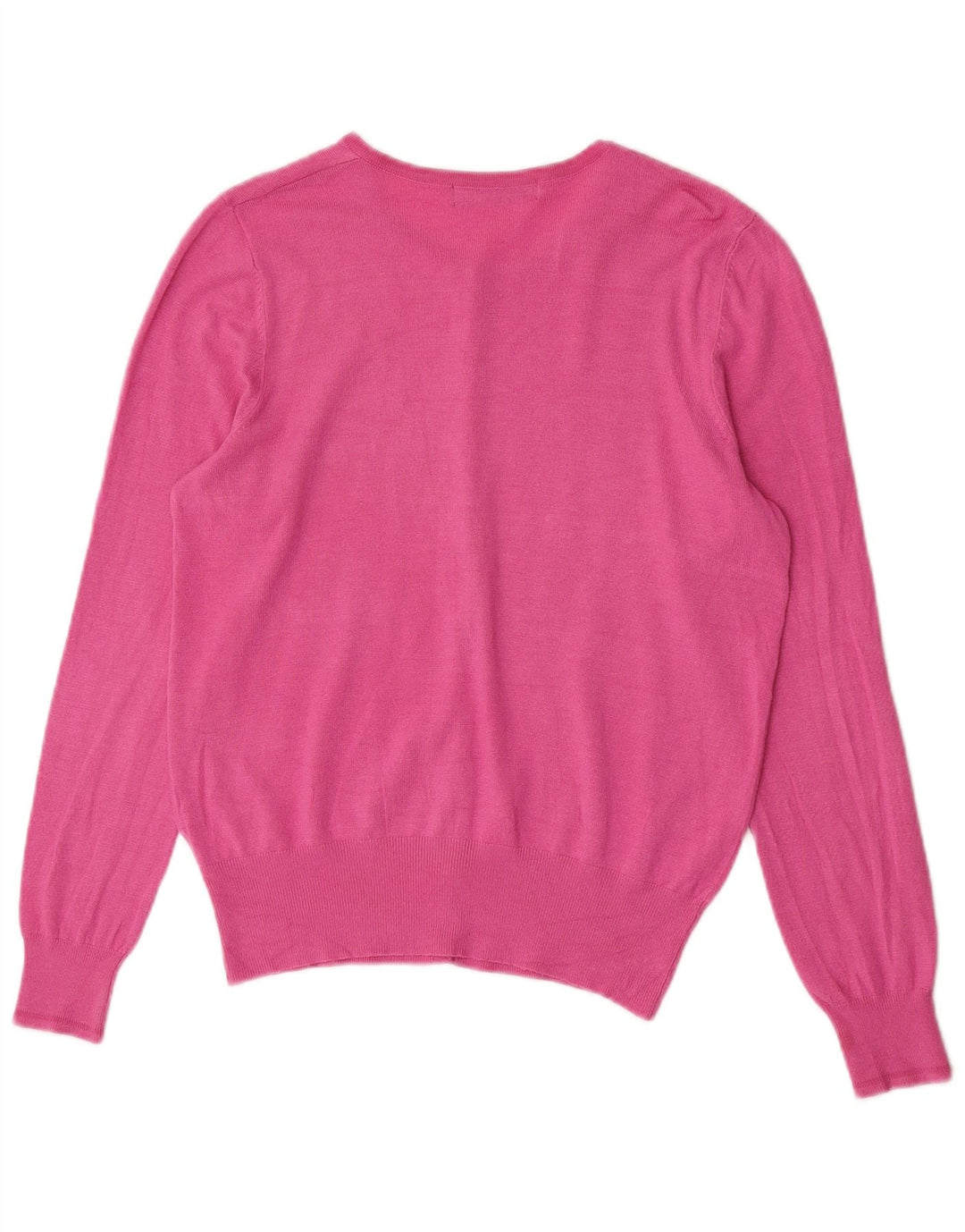 Marks & Spencer Dame Cardigan Sweater UK 14 Medium Pink Viscose