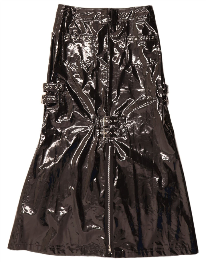 QUEEN OF DARKNESS Dame Maxi A-line nederdel Small W28 Black Gothic