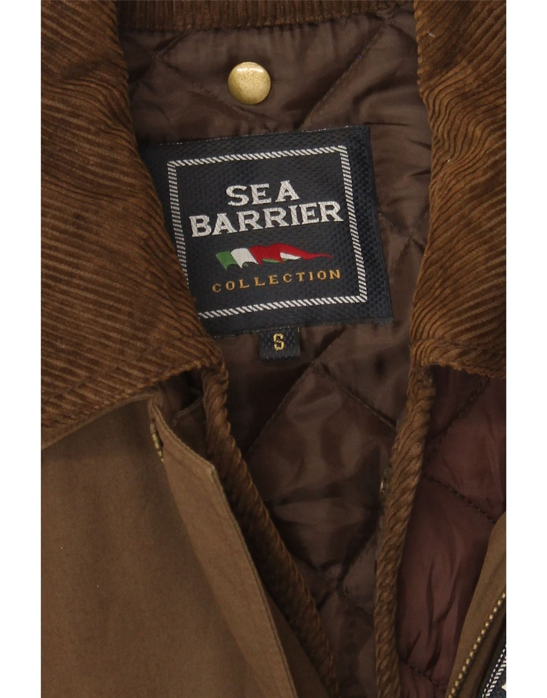 Sea Barrier Herre Loose Fit Windbreaker Jacket UK 36 Small Brown