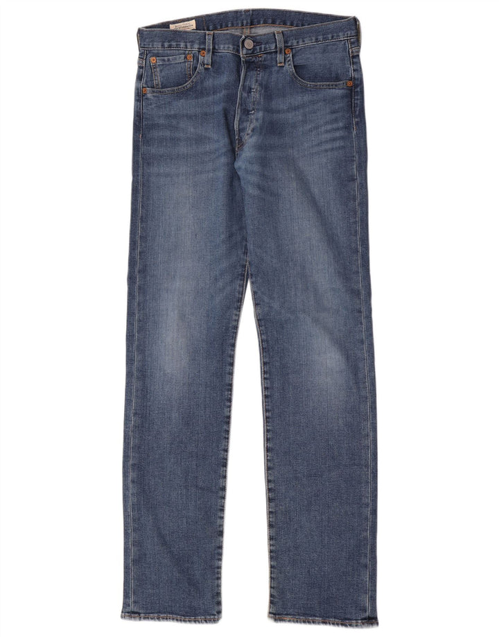 Levi's Herre 501 Straight Jeans W29 L32 Blå Bomuld