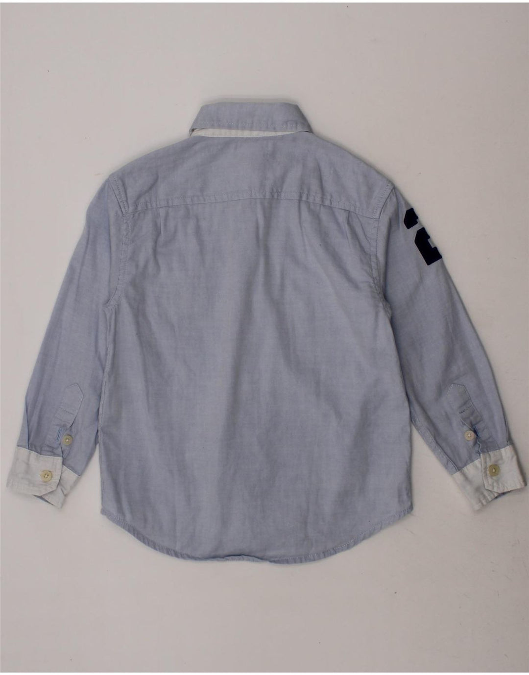 U.S. POLO ASSN. Boys Graphic Shirt 2-3 Years Blue Cotton Vintage U.S. Polo Assn. and Second-Hand U.S. Polo Assn. from Messina Hembry 