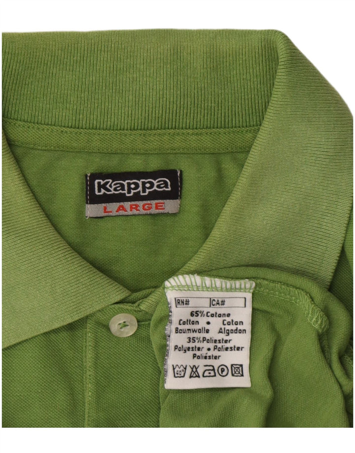 Kappa Polo Shirt til mænd Stor grøn bomuld