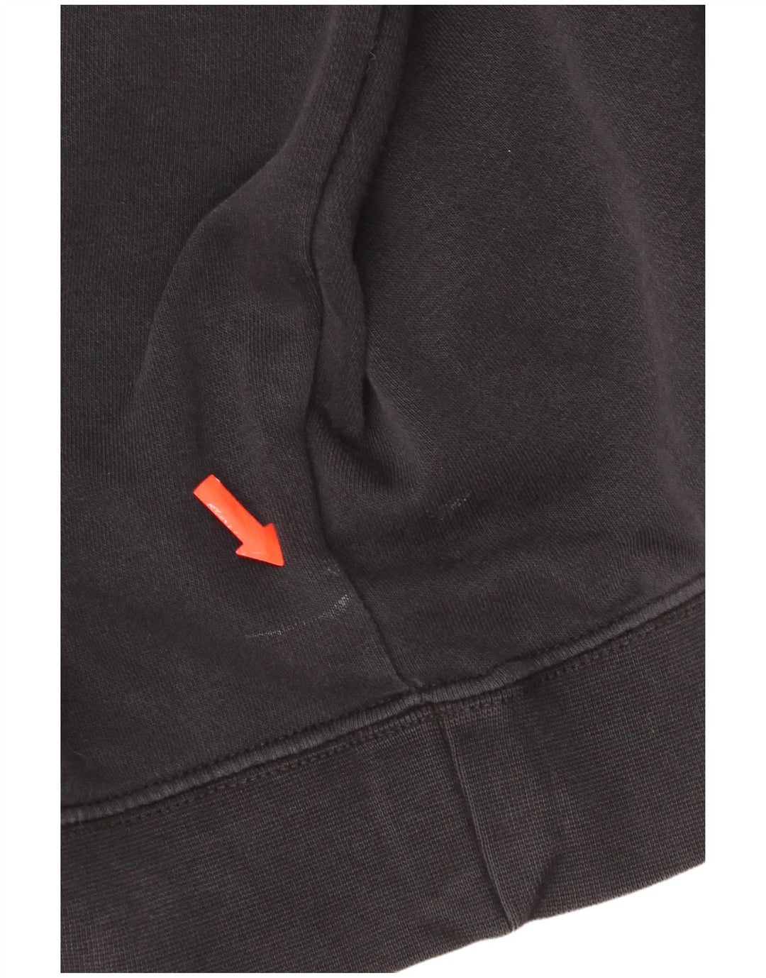 Nike Dame 1/4 Zip Oversized Sweatshirt Jumper UK 16 Stor sort bomuld