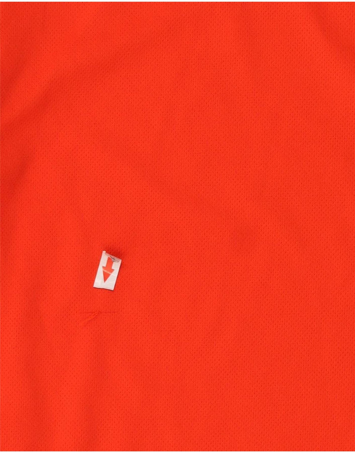 Adidas Herre T-Shirt Top Medium Orange Polyester