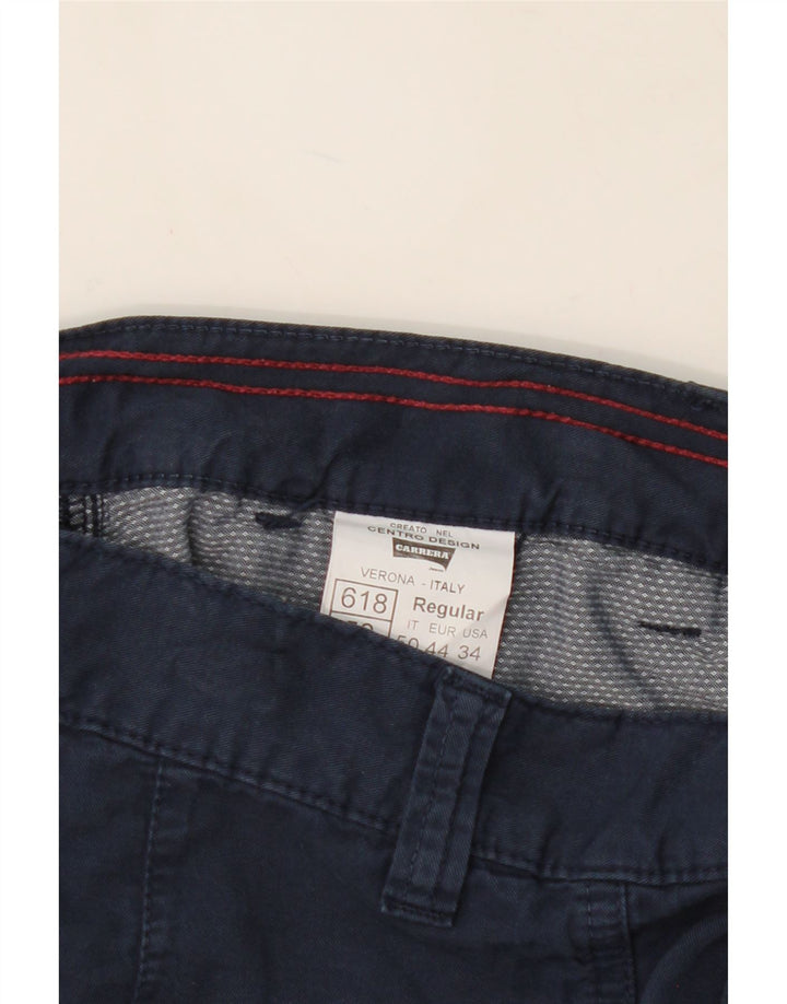 CARRERA Mens Regular Cargo Shorts W34 Large Navy Blue Cotton Vintage Carrera and Second-Hand Carrera from Messina Hembry 