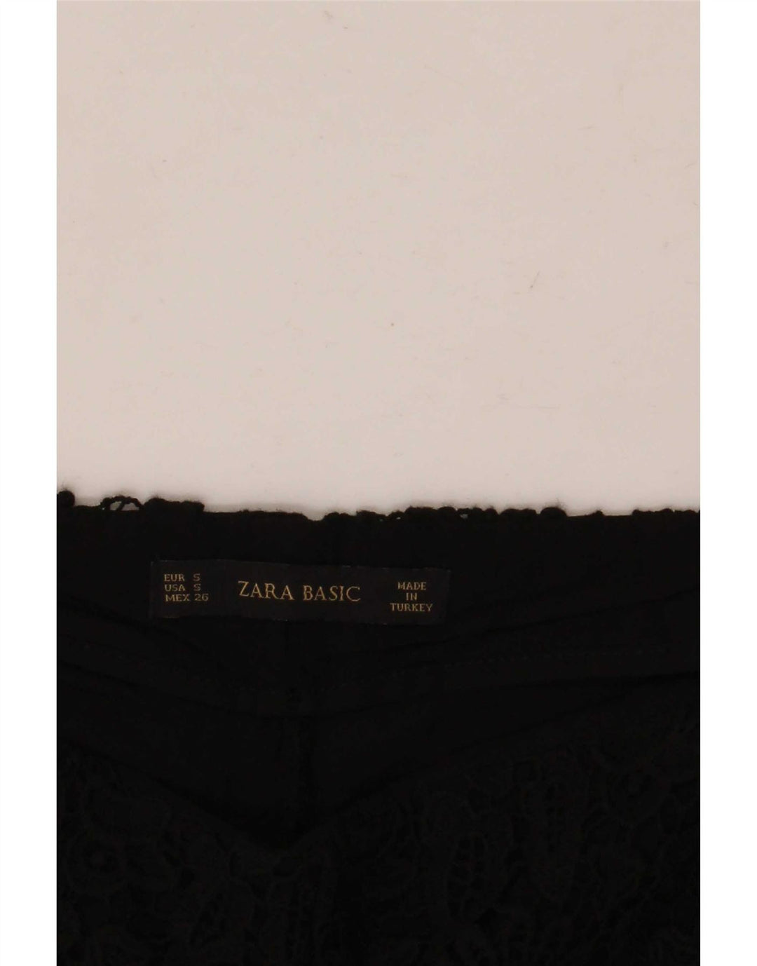 Zara Casual Shorts til kvinder Small W26 Black Floral