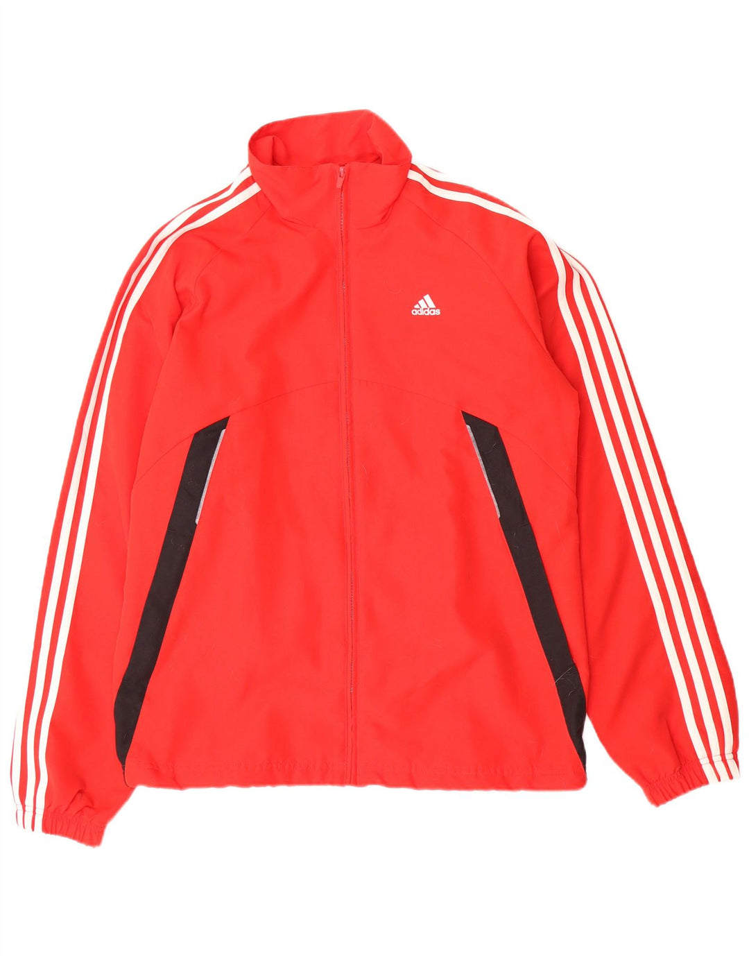 ADIDAS Træningsdragt til mænd, topjakke UK 38/40 Medium Rød Colourblock Polyester