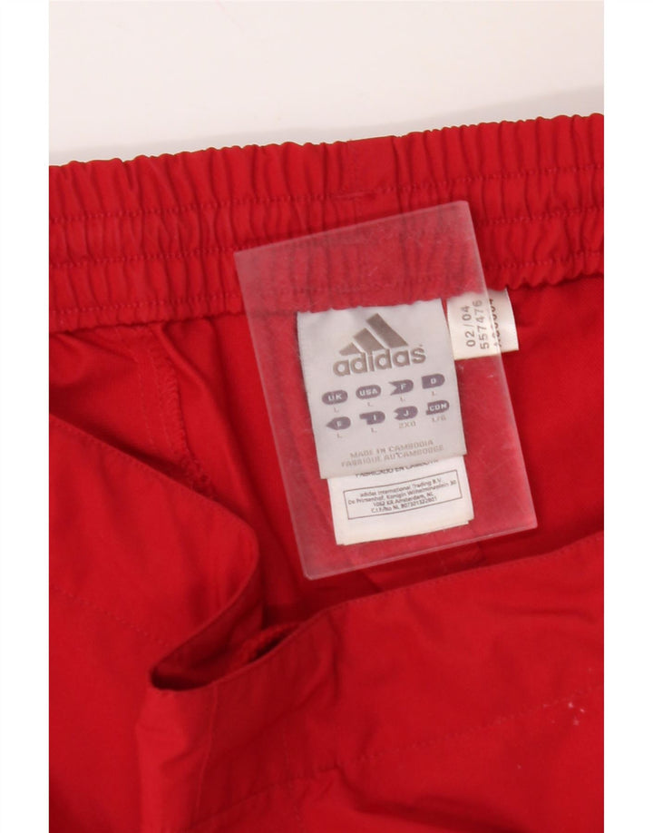 ADIDAS Grafiske Bermuda-sportshorts til mænd, store røde polyester
