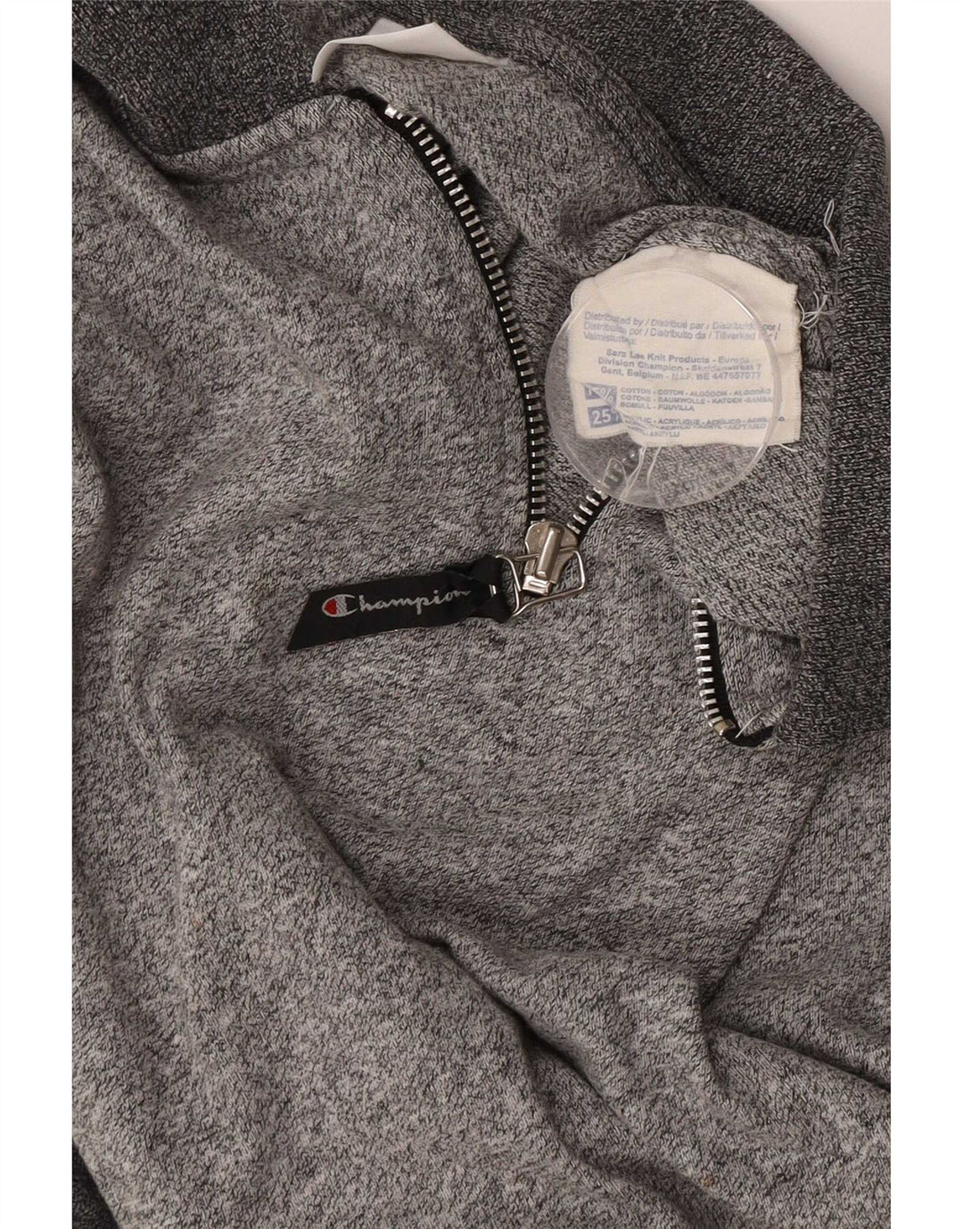 Champion herre poloshirt XL grå bomuld