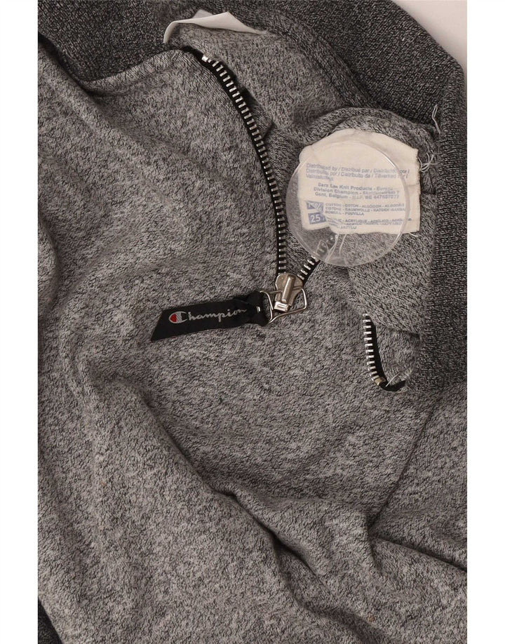 Champion herre poloshirt XL grå bomuld
