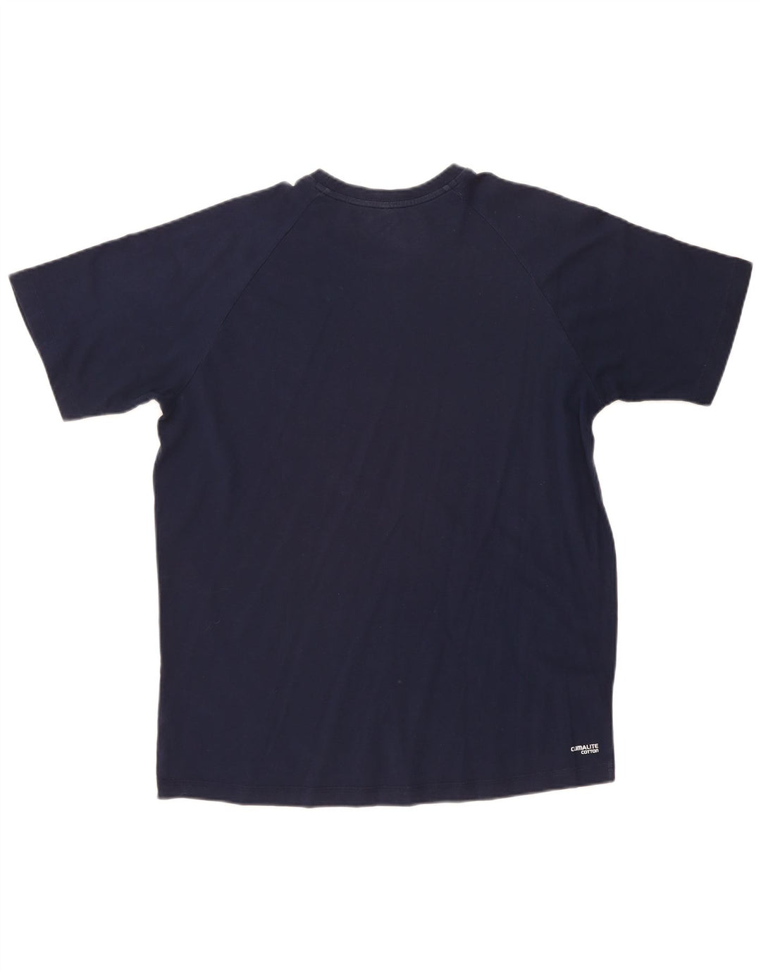 ADIDAS Mens Climalite T-Shirt Top Large Navy Blue Cotton