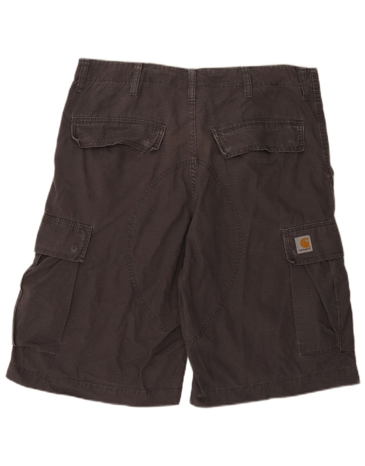 Carhartt Herre Cargo Shorts W33 Medium Grey Bomuld