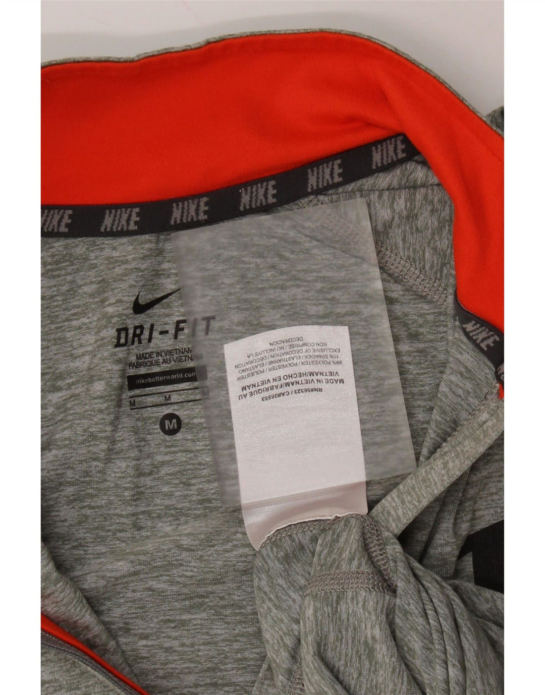 NIKE Dame Dri Fit Pullover Træningsdragt Top UK 12 Medium Grå Flecked