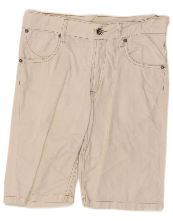 Levi's Girls Denim Shorts 11-12 år W28 Hvid Bomuld