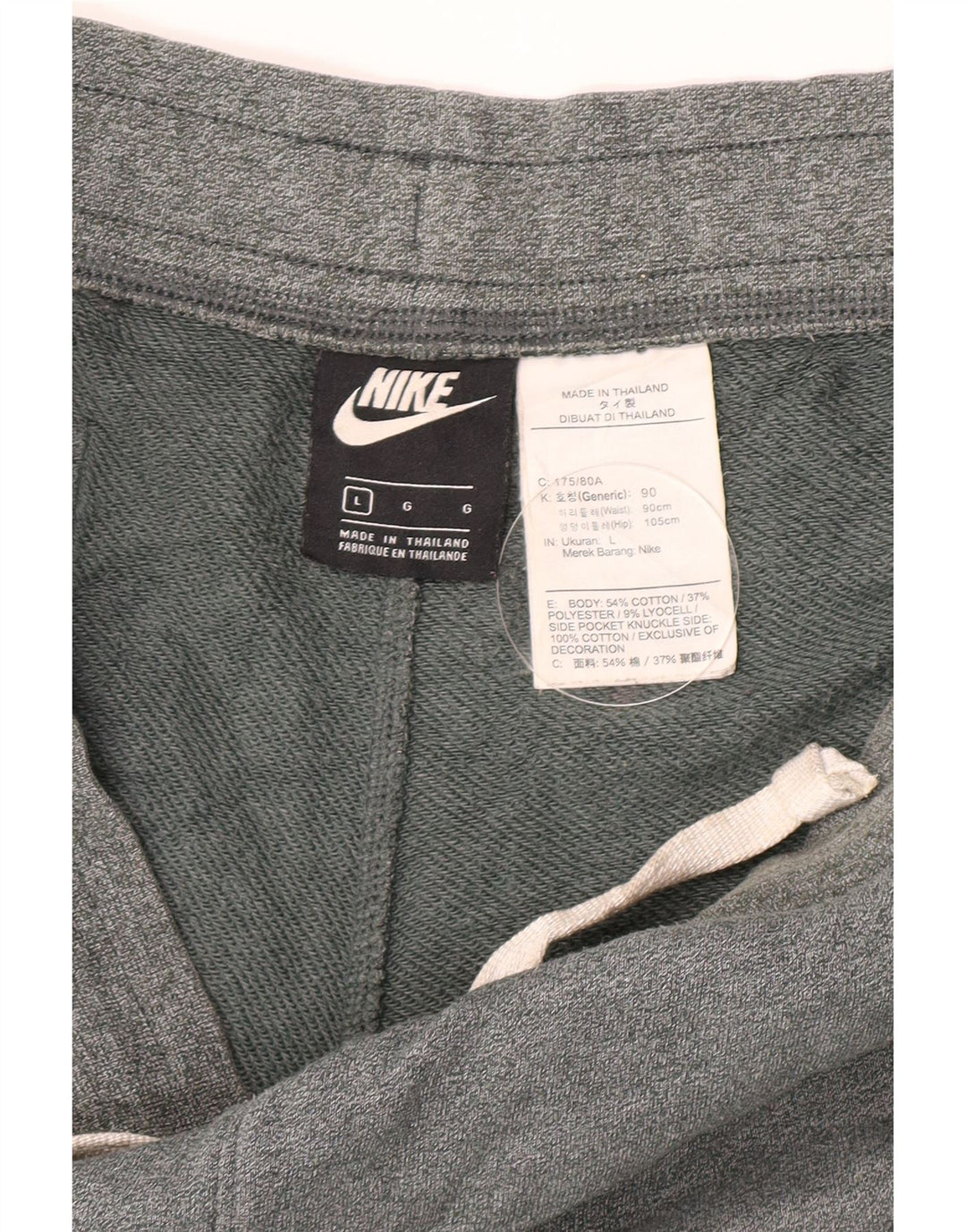 Nike grafiske sportsshorts til mænd, store grå bomuld