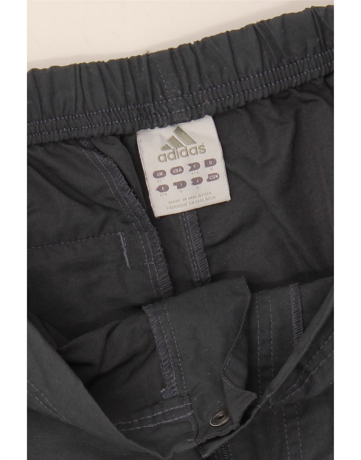 ADIDAS Mens Bermuda Sport Shorts W32 Medium Grey Cotton Vintage Adidas and Second-Hand Adidas from Messina Hembry 