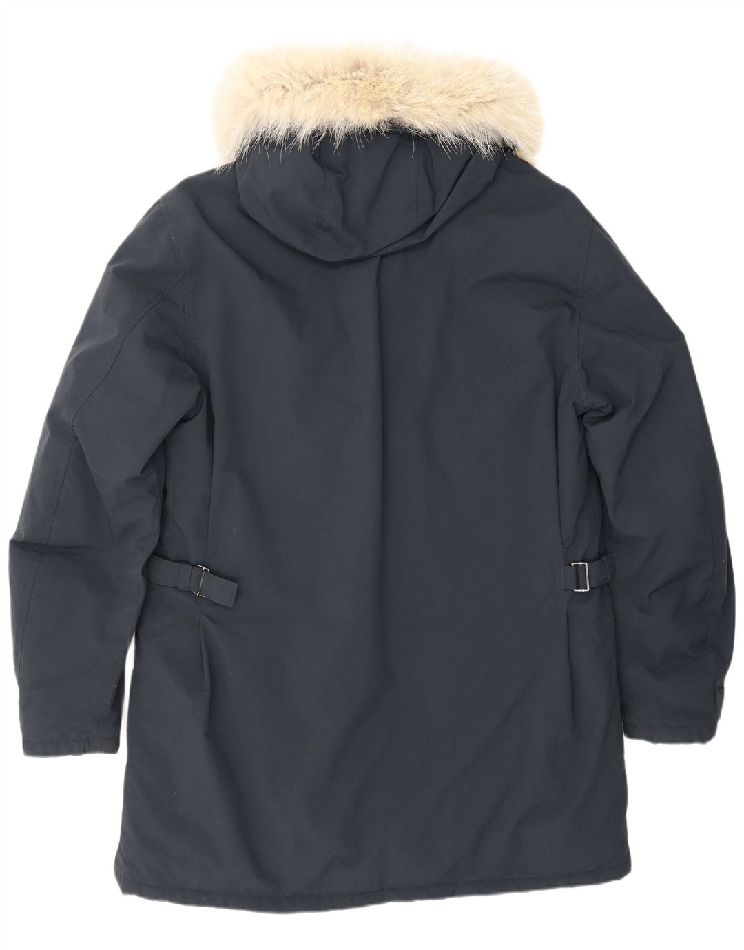 Belstaff Herre Hooded Parka Jacket UK 40 Large Navy Blue Nylon