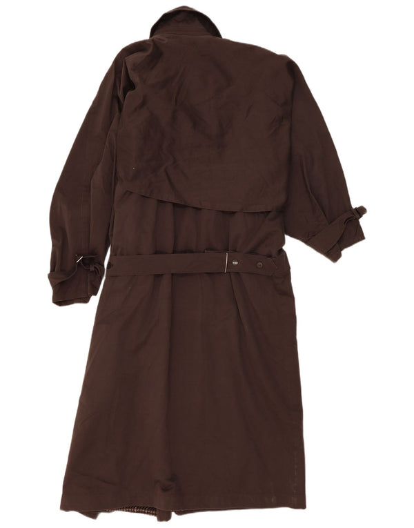 Escada Dame Oversized Trench Coat EU 38 Medium Brun Bomuld