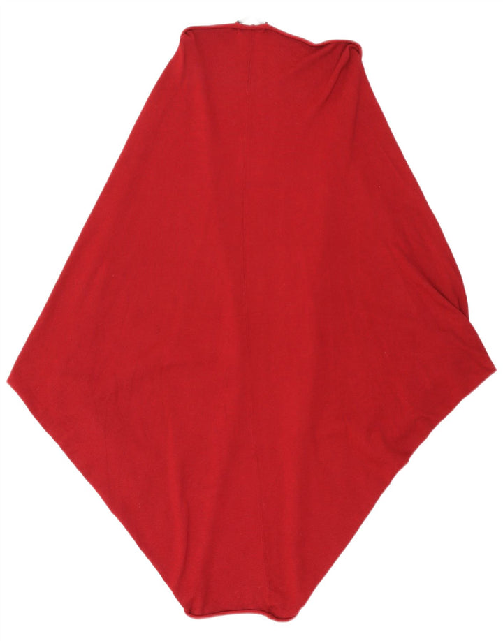 ZARA Dame Longline Open Cardigan Sweater UK 14 Medium Maroon