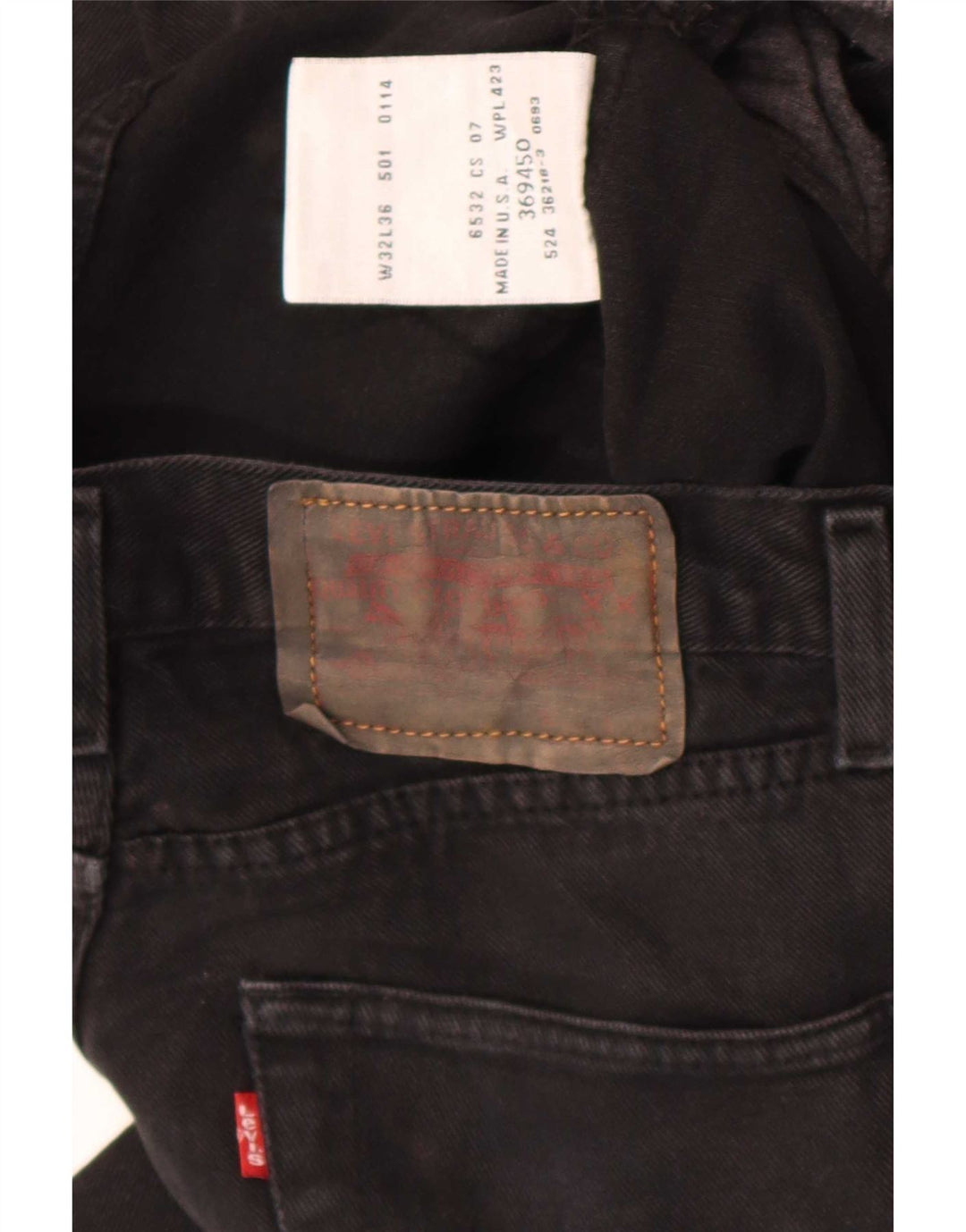 Levi's lige jeans til kvinder W32 L27 sort