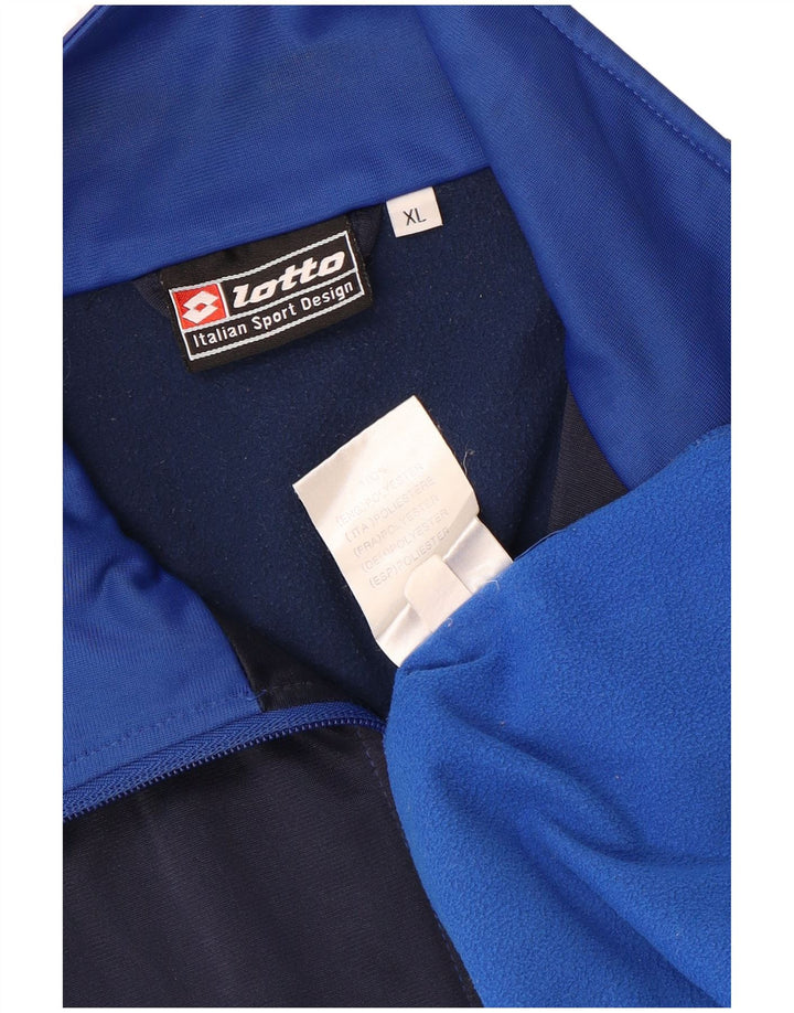 Lotto Træningsdragt til mænd Topjakke XL Blå Colourblock Polyester