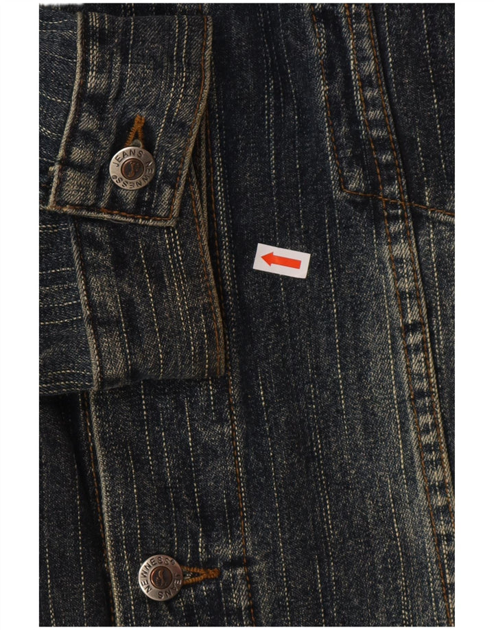 Vintage denimjakke til mænd UK 44 2XL marineblå bomuld